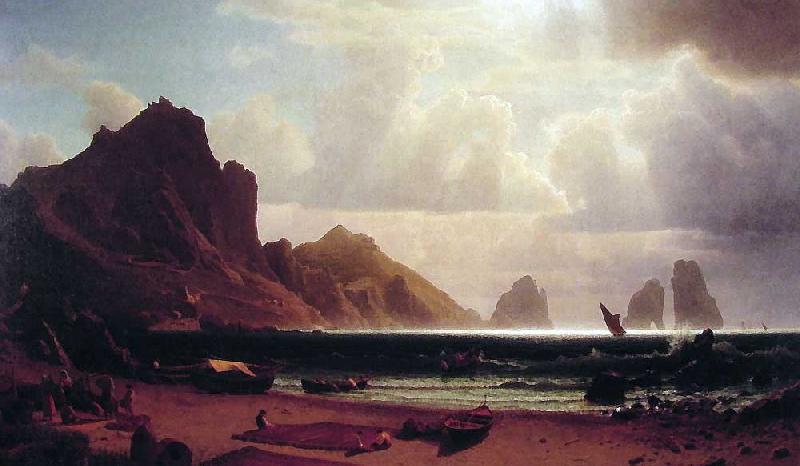 Albert Bierstadt The Marina Piccola France oil painting art